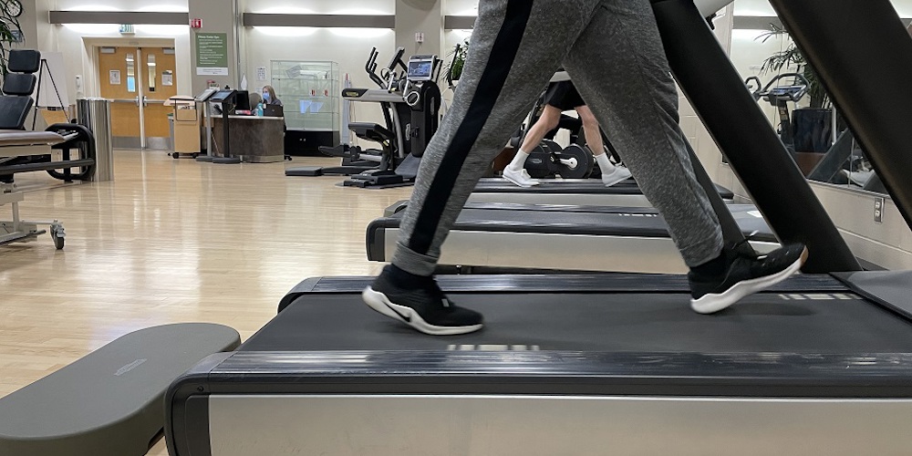 fitness center treadmills